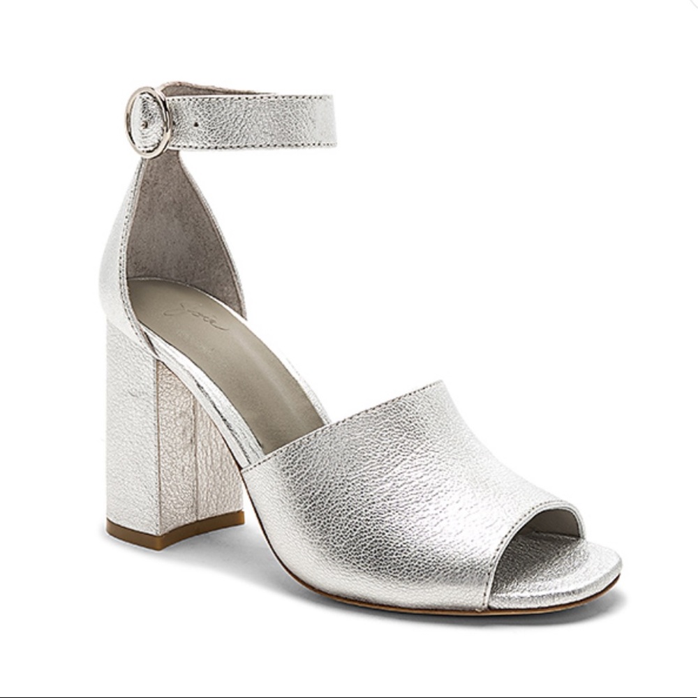 Joie Lahoma Heel in Silver Metallic